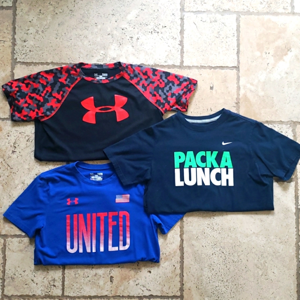 Back to school boys shirts. Under Armor and Nike!